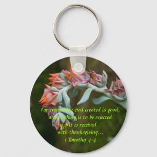 Bloemend Succulent Sleutelhanger
