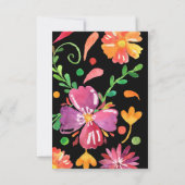 Bloemendag Bruidsfeestje op Allerzielen Bedankkaart (Achterkant)