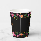 Bloemendag van het dode Vrijgezellenfeest Papieren Bekers (Rechts)