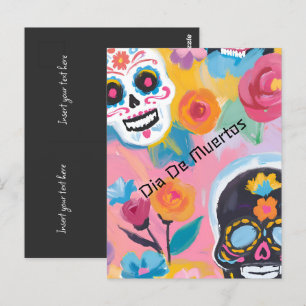 Bloemendag van het Dodenfeestgenoegen Briefkaart
