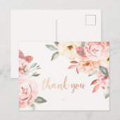 Bloemendank briefkaart (Voorkant / Achterkant)