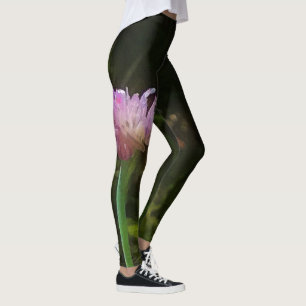 Bloemende Chives en Palmetto Leggings