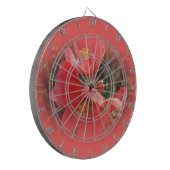 Bloemende kweepboom dartbord (Voorkant Links)