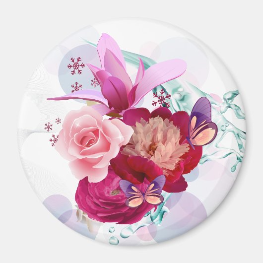 Bloemendecor 12 magneet (Voorkant)