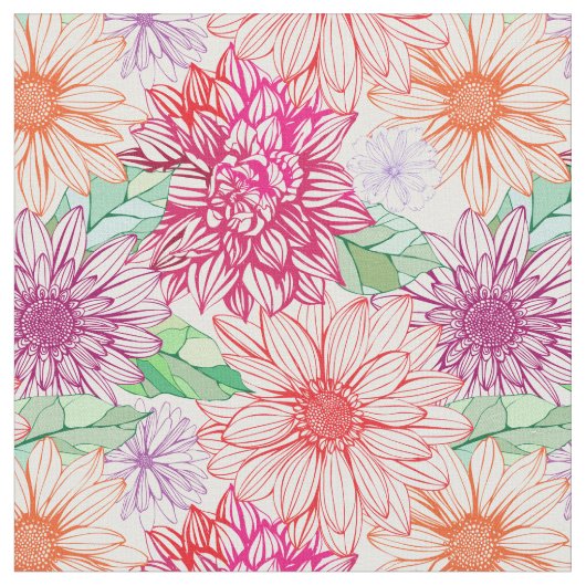 Bloemendecor 26 aangepaste stof (Close Up)