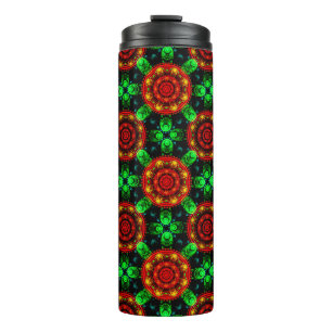 Bloemendecor Moderne Boho Elegante Abstracte Patro Thermosbeker