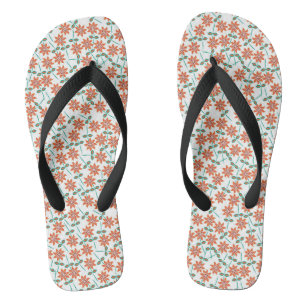 Bloemendecor Rood Bloemen Patroon-14200 Teenslippers