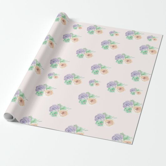 Bloemendecoratiepapier Cadeaupapier (Uitgerold)