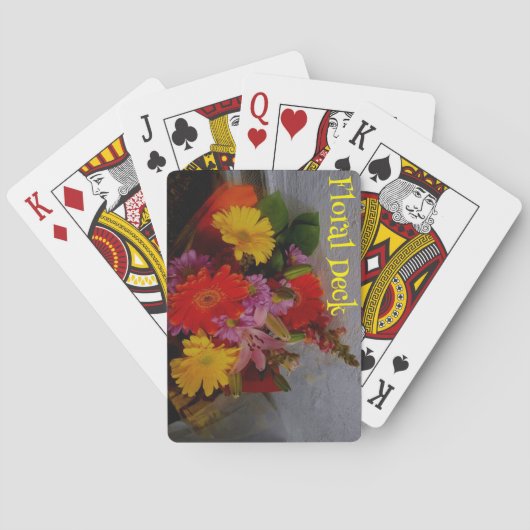 Bloemendek van speelkaarten (Achterkant)
