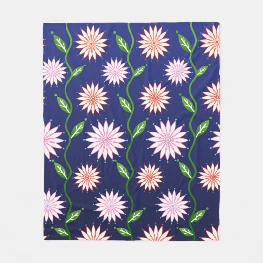 Bloemendeken van fleece deken (Voorkant)