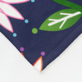 Bloemendeken van fleece deken (Hoek)
