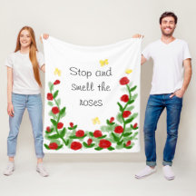 Bloemendeken van fleece