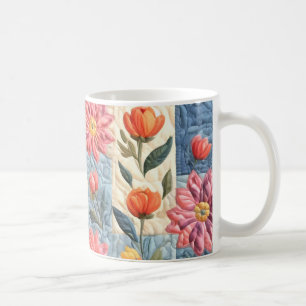 Bloemendekenpatroon Koffiemok