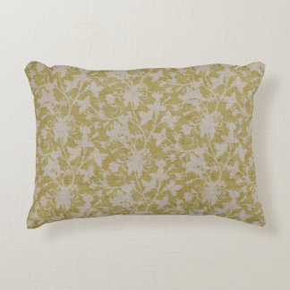 Bloemendesign Chintz Silhouet-Chartreuse Accent Kussen