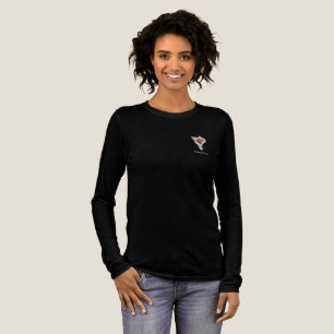 Bloemendesign Lange Mouwen T-shirt voor vrouwen