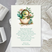 Bloemendiner-ei Babyshower Bedankt