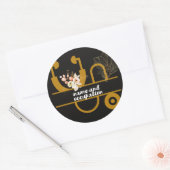 Bloemendokter verpleegkundige naam en beroep moder ronde sticker (Envelop)