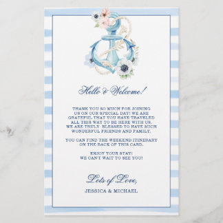 Bloemendokterankers Strand Bruiloft Welkom Itinera