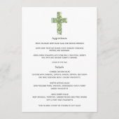 Bloemendopmenu of Doopmenu Menu (Voorkant)