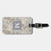  bloemendraakVlieg Patroon Monogram Bagagelabel (Voorkant horizontaal)