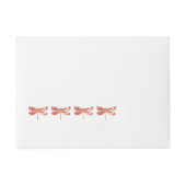 Bloemendragonfly met juwelen sakura adreslabel wikkel (Voorkant)