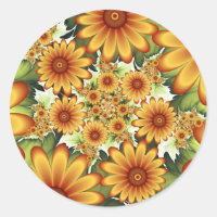 Bloemendroom, moderne abstracte bloemfractale kuns