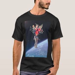 Bloemendrukte T-shirt