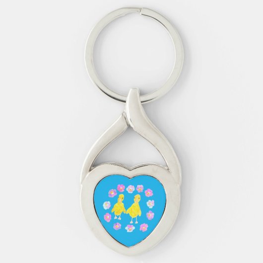 Bloemeneendjes Sleutelhanger (Voorkant)