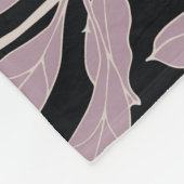 Bloemenelegantie: Abstracte  achtergrond Fleece Deken (Hoek)