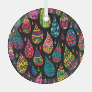 Bloemenelegantie, abstracte achtergrond. glas ornament