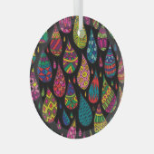 Bloemenelegantie, abstracte achtergrond. glas ornament (Voorkant Rechts)