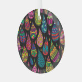 Bloemenelegantie, abstracte achtergrond. glas ornament (Voorkant links)