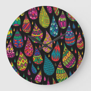 Bloemenelegantie, abstracte achtergrond. grote klok