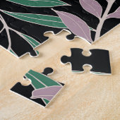 Bloemenelegantie: Abstracte  achtergrond Legpuzzel (Zijkant)