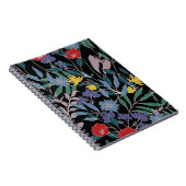 Bloemenelegantie: Abstracte achtergrond Notitieboek (Rechterzijde)