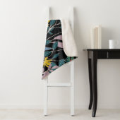 Bloemenelegantie: Abstracte  achtergrond Sherpa Deken (In situ)