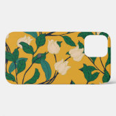Bloemenelegantie: bladpatroon. Case-Mate iPhone case (Achterkant (horizontaal))