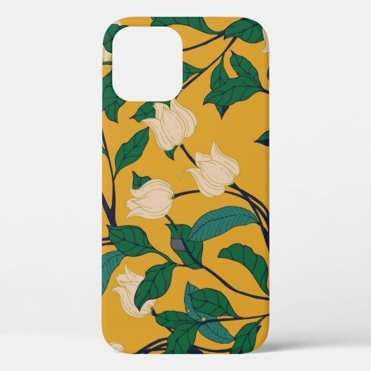 Bloemenelegantie: bladpatroon. Case-Mate iPhone case (Achterkant)