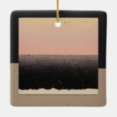 "Bloemenelegantie: Keramisch Ornament (Achterkant)