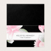 bloemenelegantie rust in rust gevouwen kaart (Buitenkant ongevouwen)