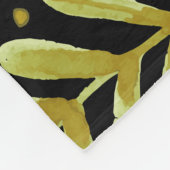 Bloemenelegantie: Waterverf Fleece Deken (Hoek)