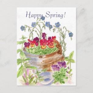  Bloemenemmer Boeket Happy Spring Briefkaart