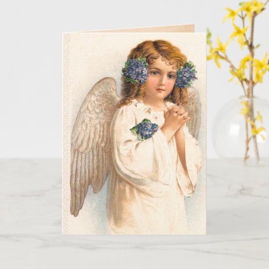  bloemenengel kaart (Gele Bloem)