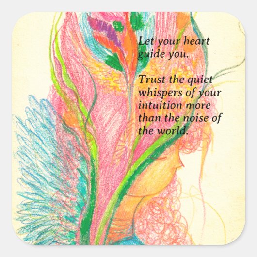  Bloemenengel Sticker (Voorkant)