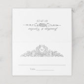 bloemenets | Versailles Gray (Buitenkant ongevouwen)