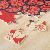 Bloemenexplosie: Naadloze  trend. Legpuzzel (Zijkant)