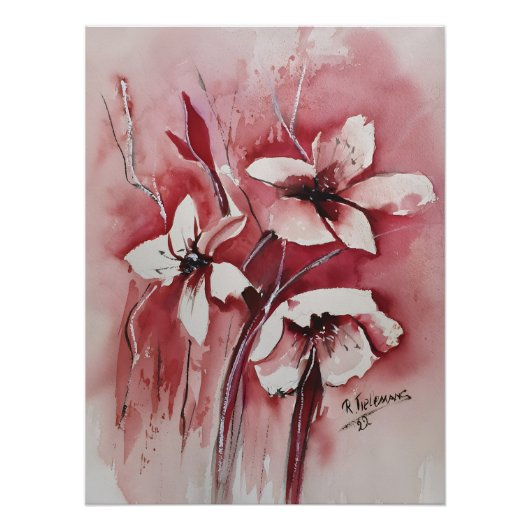 Bloemenfantasie Perfect Poster (Voorkant)