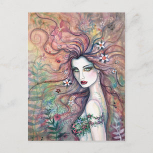 Bloemenfee Godin Chloris Briefkaart