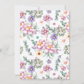 Bloemenfee Thee Feestje Kaart (Achterkant)