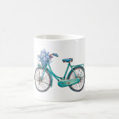 Bloemenfiets Waterverf Design Boho Chic Koffiemok (Center)